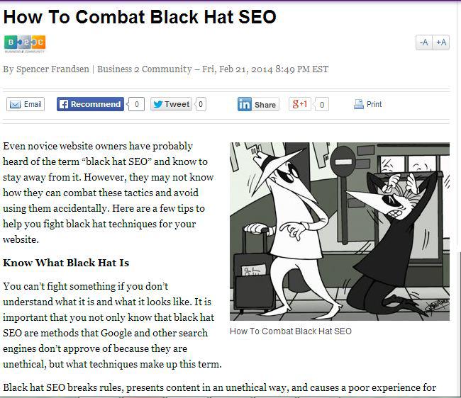 how to combat black hat seo