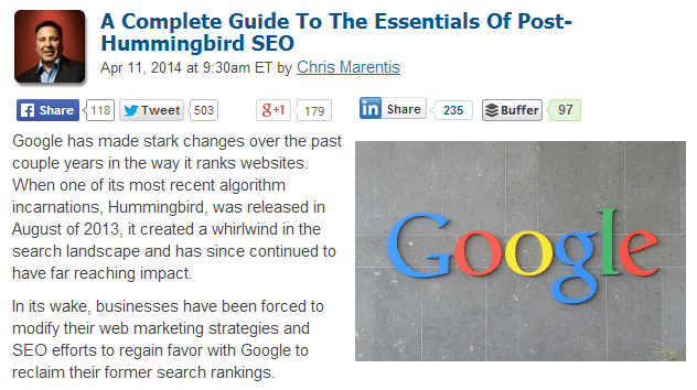 a complete guide to the essentials of post-hummingbird seo