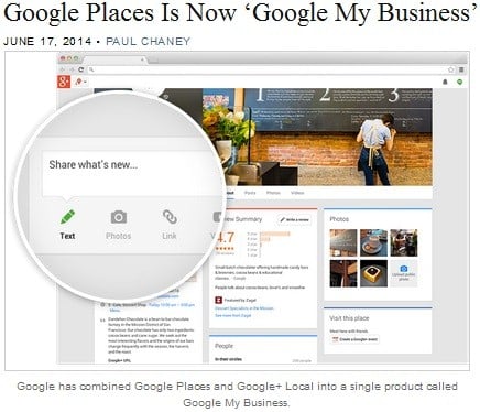 google places is now google my business