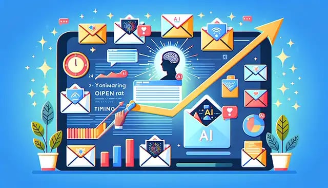 AI role in enhancing email open rates through personalization and timing