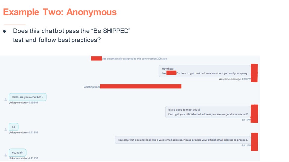 Chatbot Anonymous Example