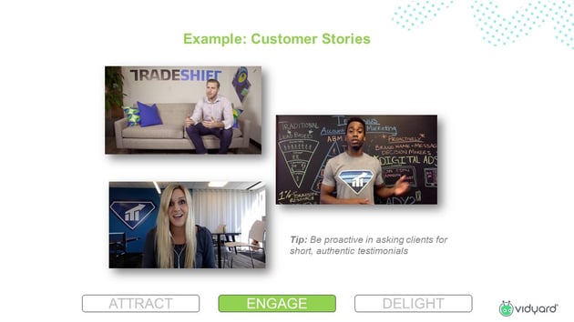 Customer Stories at the engage stage