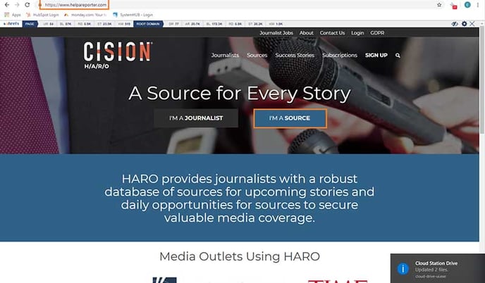 HARO Media Outlets List
