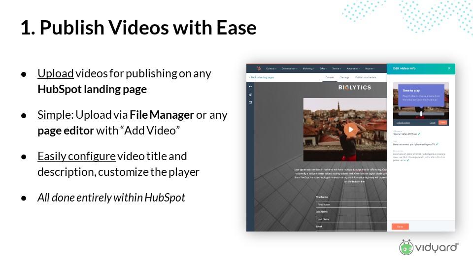 An easy way to publish video