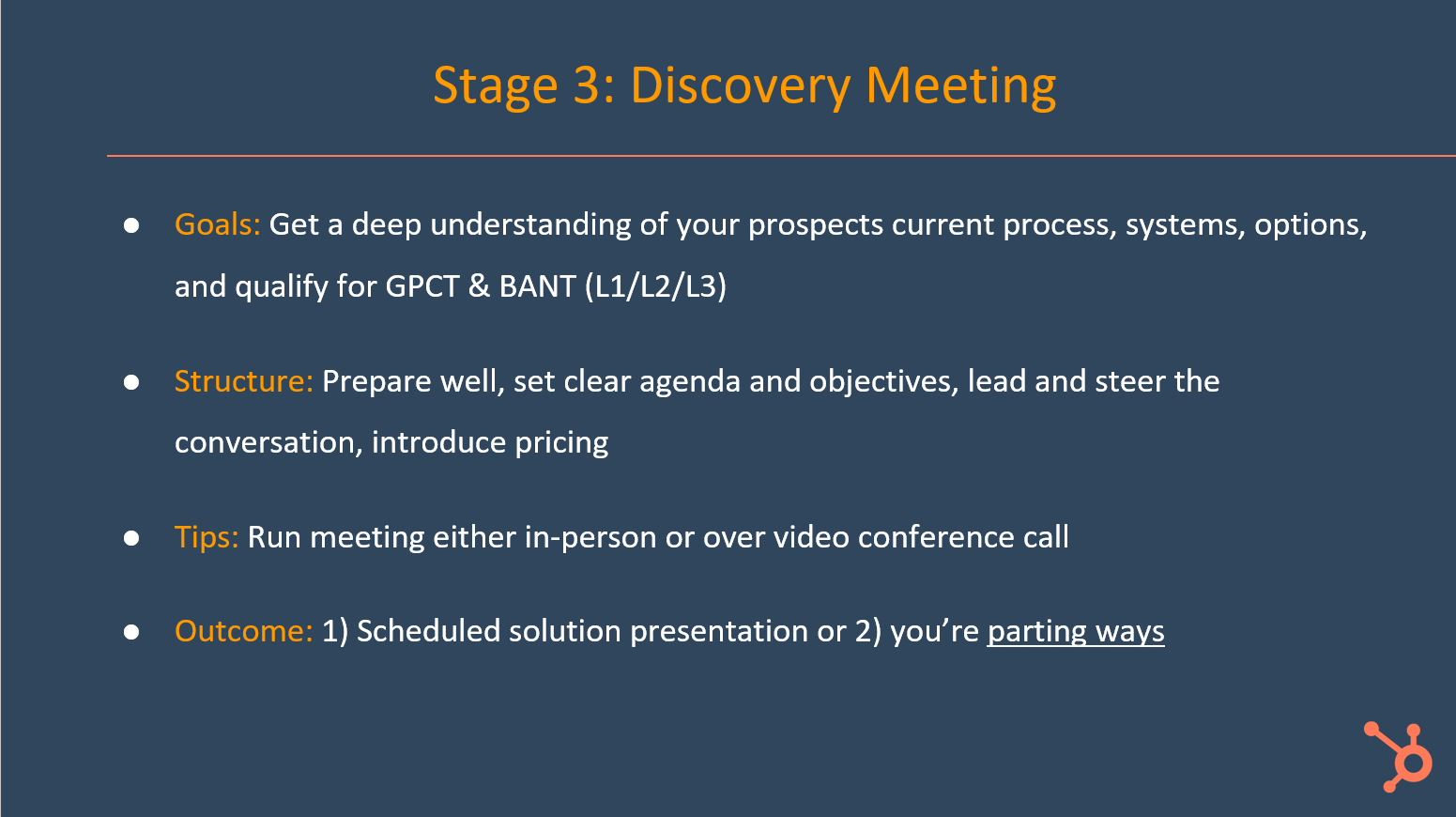 The Discovery Meeting