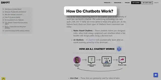 How do chatbot work