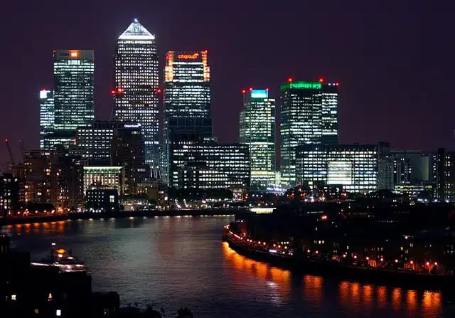 London city at night