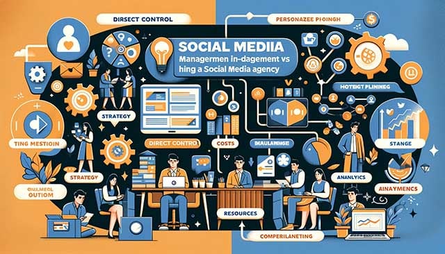 Pros and cons of in-house social media management versus hiring a social media agency