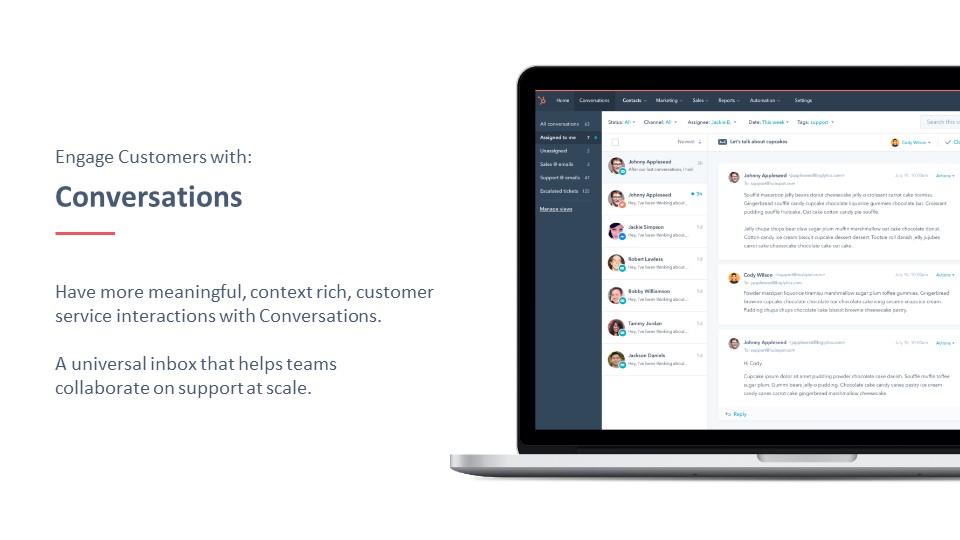 HubSpot conversation tool