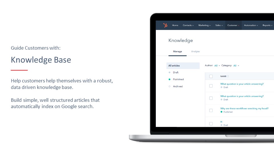 HubSpot Knowledge Base