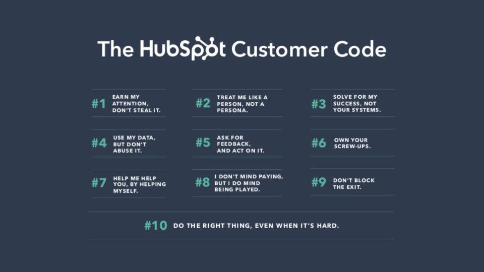The nine elements of a customer code
