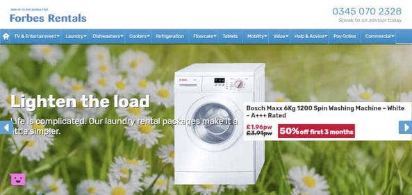 Smart TV rental Washing Machine 