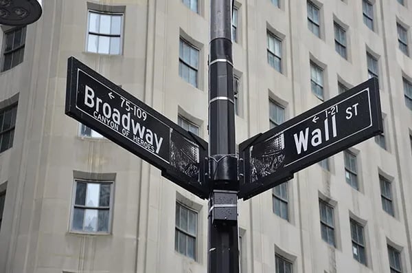 Wall Street, New York - moved as the company was sold to manage the marketing departments
