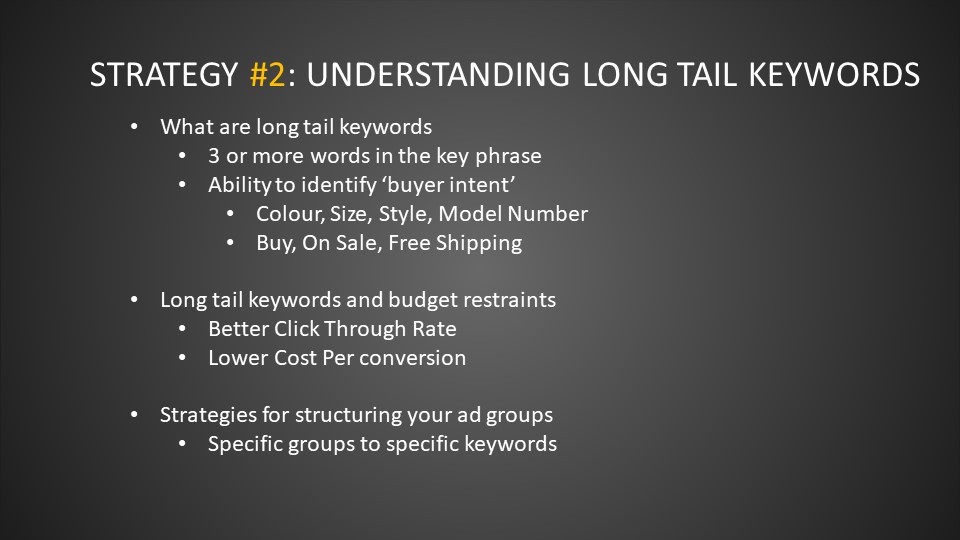 Strategy #2 Understanding Long-Tail Keywords