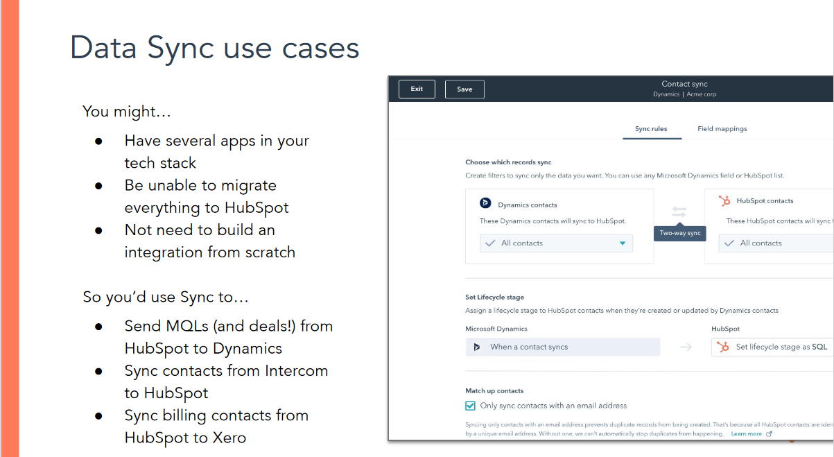 data sync use cases