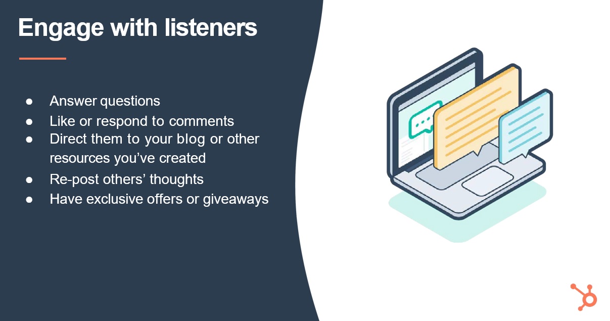 engage with listeners