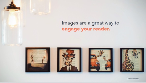 engage with your reader through images
