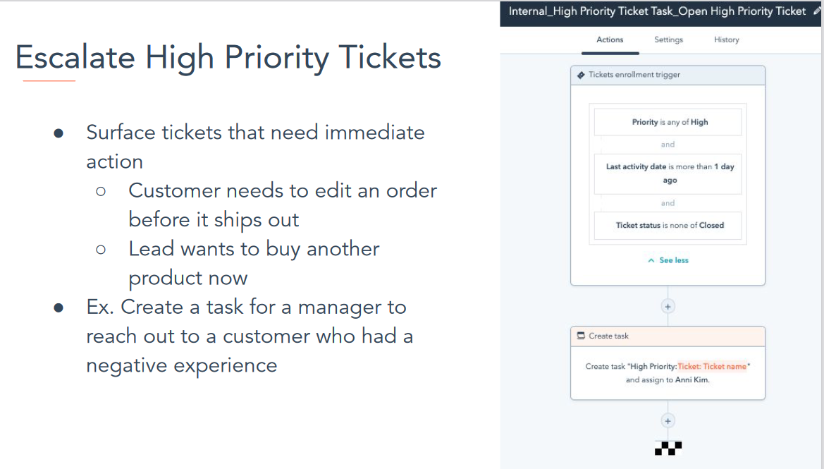 escalate high priority tickets