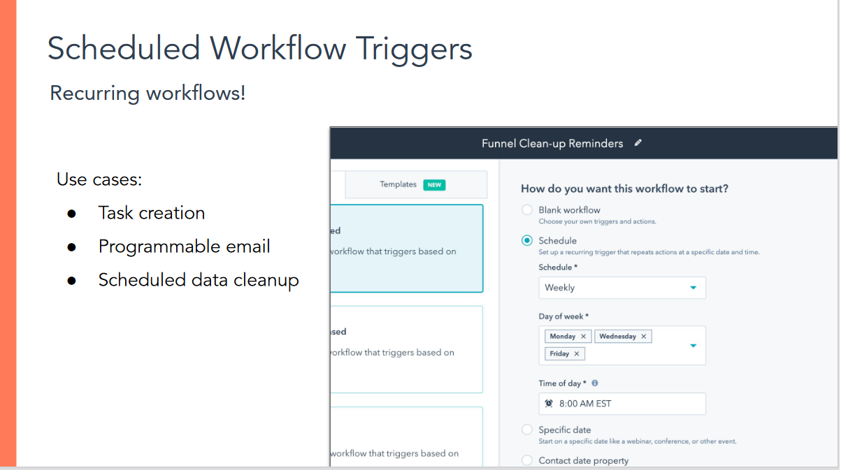 scheduled workflow triggers