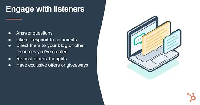engage with listeners