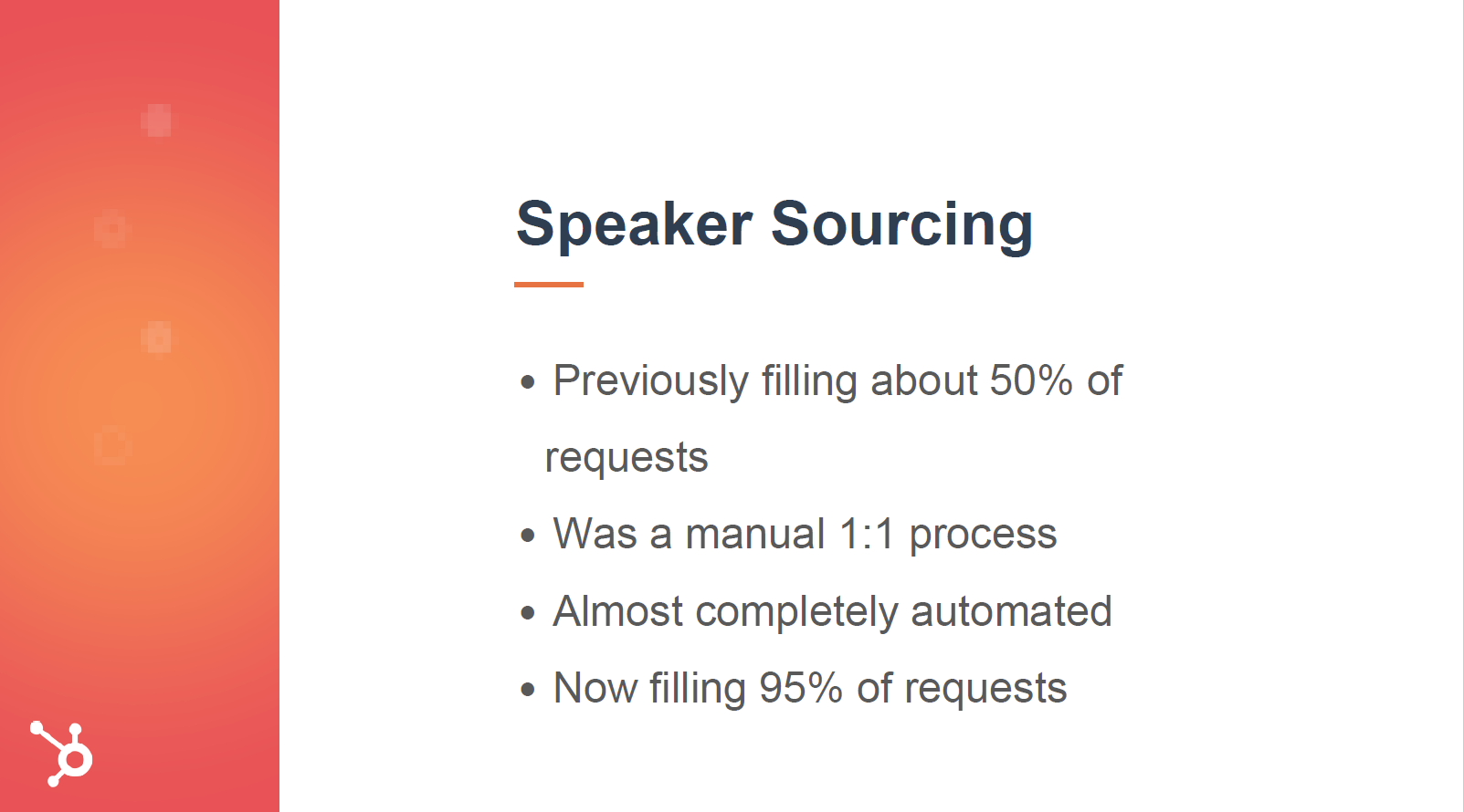 Event speaker sourcing