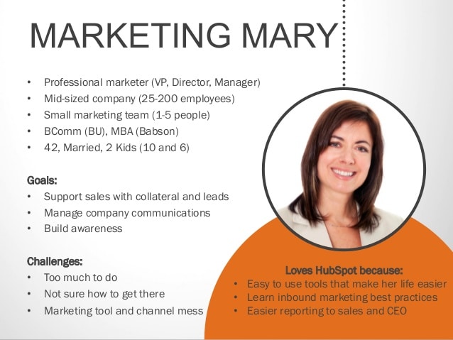 marketing- mary buyer persona