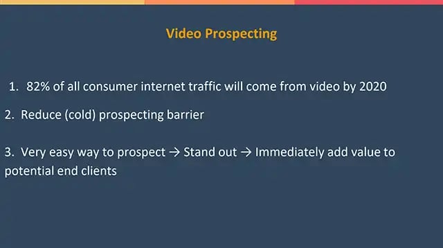 video prospecting